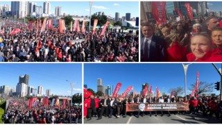 Ataşehir’de “İradeye Sahip Çıkıyoruz” Yürüyüşü: On binler gözaltılara tepki gösterdi