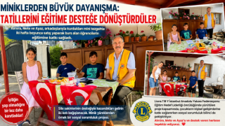 Miniklerden Büyük Dayanışma: Tatillerini Eğitime Desteğe Dönüştürdüler