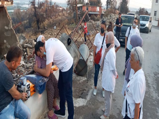 Manavgat’ta Yangının Yaraları Kızılay Ataşehir ile Sarılacak
